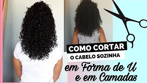 Como cortar o cabelo cacheado em formato de U?