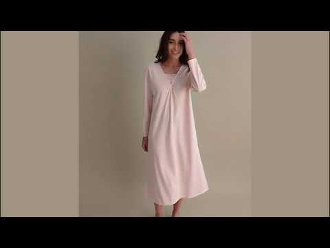 Buena Pima Cotton Nightdress style S549 in baby pink