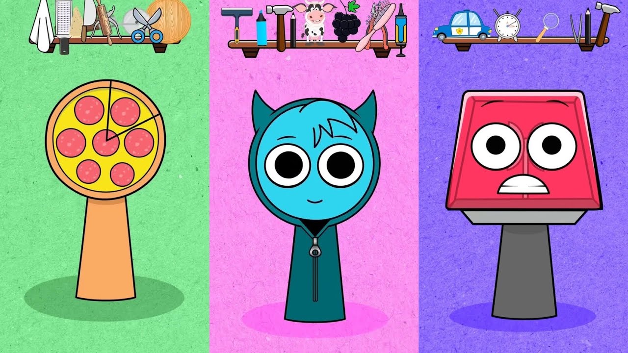 Sprunki Incredibox HELP Tiles cartoon 