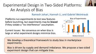 EC'20 Flash Video: Experimental Design in Two-Sided Platforms: An Analysis of Bias