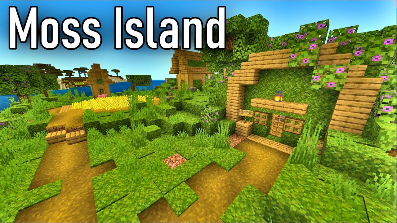 I Made an Island Out of Moss in Minecraft Survival! - YouTube