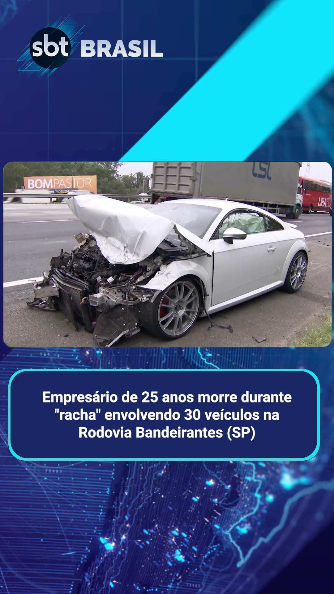 Batida deixa um morto após suposto racha entre veículos de luxo em São Paulo | SBT Brasil (09/01/25)