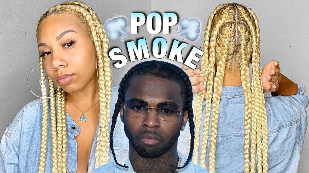 How To Pop Smoke Inspired Briads 613 Braids Kdiani Quarantinebaddie Youtube