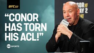 Press Conference: Dana White REACTS to Conor McGregor's brutal UFC 329 injury in comeback fight