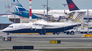 (4K) 737, CRJ &amp; RJ100 Deicing at Vancouver YVR