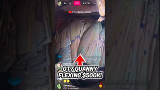 Celebrity OT7 QUANNY FLEXING $500K🤑 #trending #youtubeshorts #viral #ot7quanny #shorts #money #philadelphia Wealth