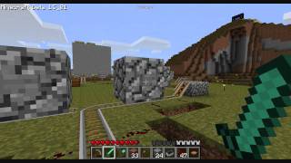 Minecraft - 4-way Minecart Intersection
