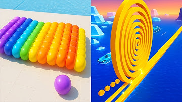 Canvas Run VS Spiral Roll - All Levels Gameplay Android iOS Ep 4