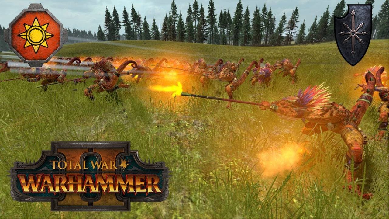 Explosive Opening Act | Lizardmen vs Chaos | Total War Warhammer 2 ...