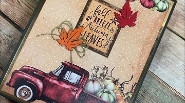 Fall Breeze Straw Binding Album Tutorial, Part 1 , a  Country Craft Creations Design Team Project