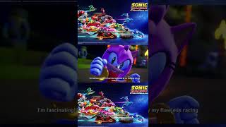 WAVE AND AMY INTERACTION IN CROSSWORLDS! #sonicracingcrossworlds  #shorts #gamescom2025