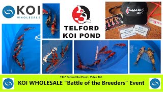 T.K.P.  Telford Koi Pond  Video 165  KOI WHOLESALE Battle of the Breeders Koi Event. #koi #ponds