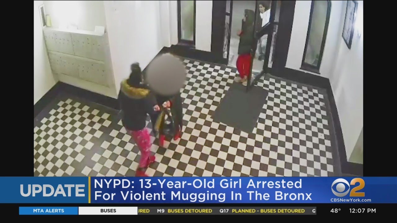 Teenage girl arrested in violent robbery - YouTube