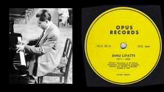 SP仏盤 DINU LIPATTI/バッハのprelude de choral Bach, Johann Sebastian, Busoni, Ferruccio, Scarlatti, Domenico