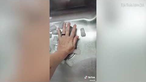 Viral TikTok video:How to clean out a garbage disposal using just ICE - you see results immediately