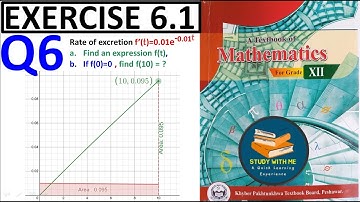 Exercise 6.1 Question 6 class 12 Maths New KPK Book | Ex 6.1 Q No 6 Integration | Study With Me