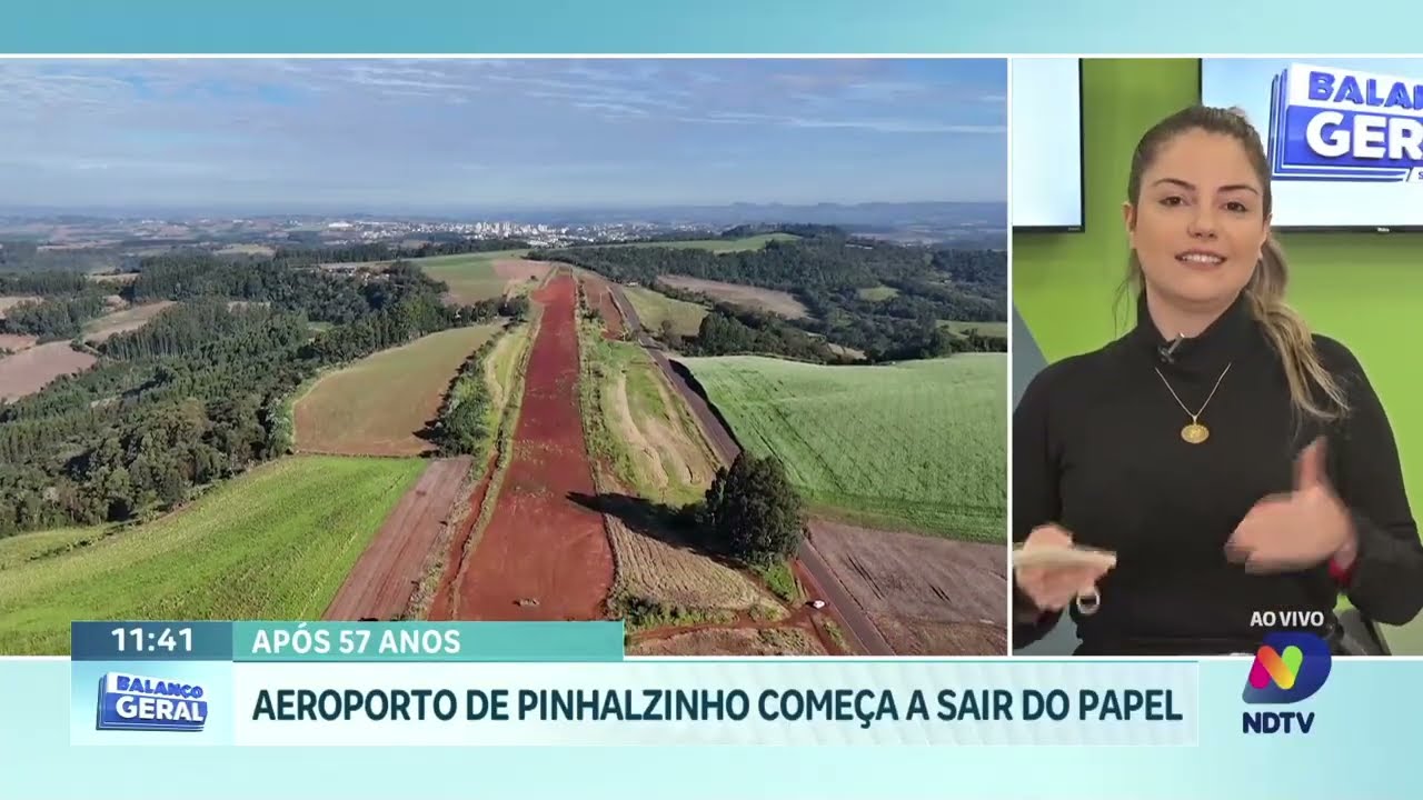 Pinhalzinho inicia obra histórica de aeroporto após cinco décadas
