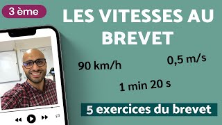 5 QUESTIONS DE VITESSE AU BREVET