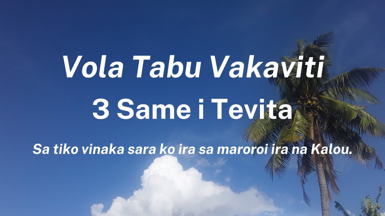 Vola Tabu Vakaviti Holy Bible In Fijian 3 Same Psalm 3 Same I 