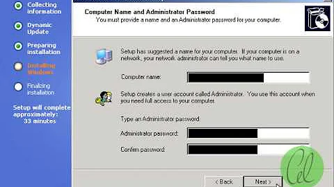Microsoft Windows XP Install Process