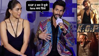 Shahid Kapoor And Mrunal Thakur Shocking Honest Reaction On Yash KGF Chapter 2 Movie