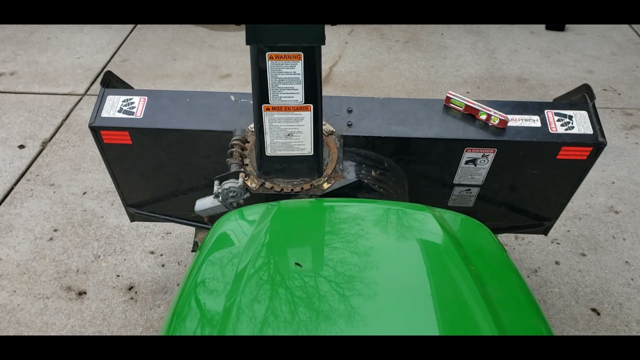 John Deere X748 with Rad tech snowblower part 2 YouTube