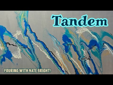 Tandem ✨ Pouring Modern Minimal Pieces with Nate Bright in my Studio!