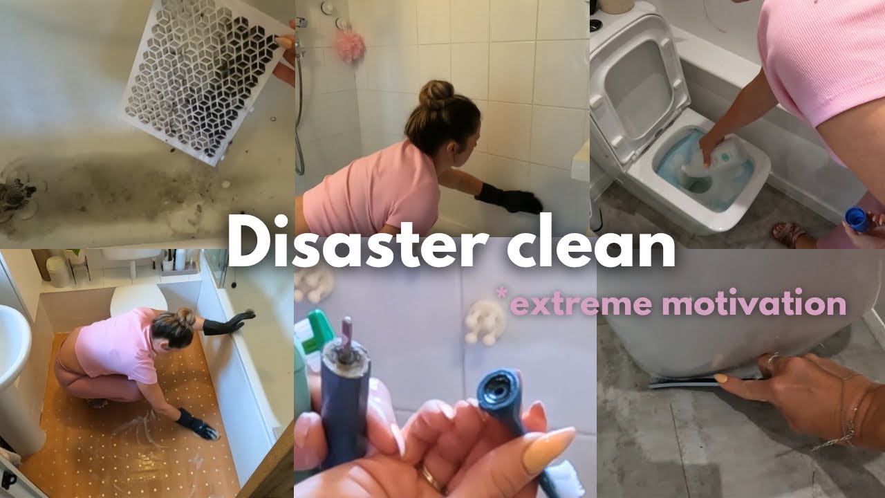 🫧 DISASTER DEEP CLEANING MOTIVATION| clean with me | ddenniden