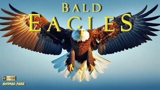 Bald Eagles: Majestic Birds in Flight 4K ~ Animals (Relaxing Music)