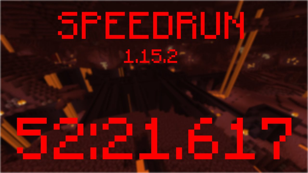 Minecraft Speedrun | Random Seed Any% Glitchless 1.9+ 52:21.617 - YouTube