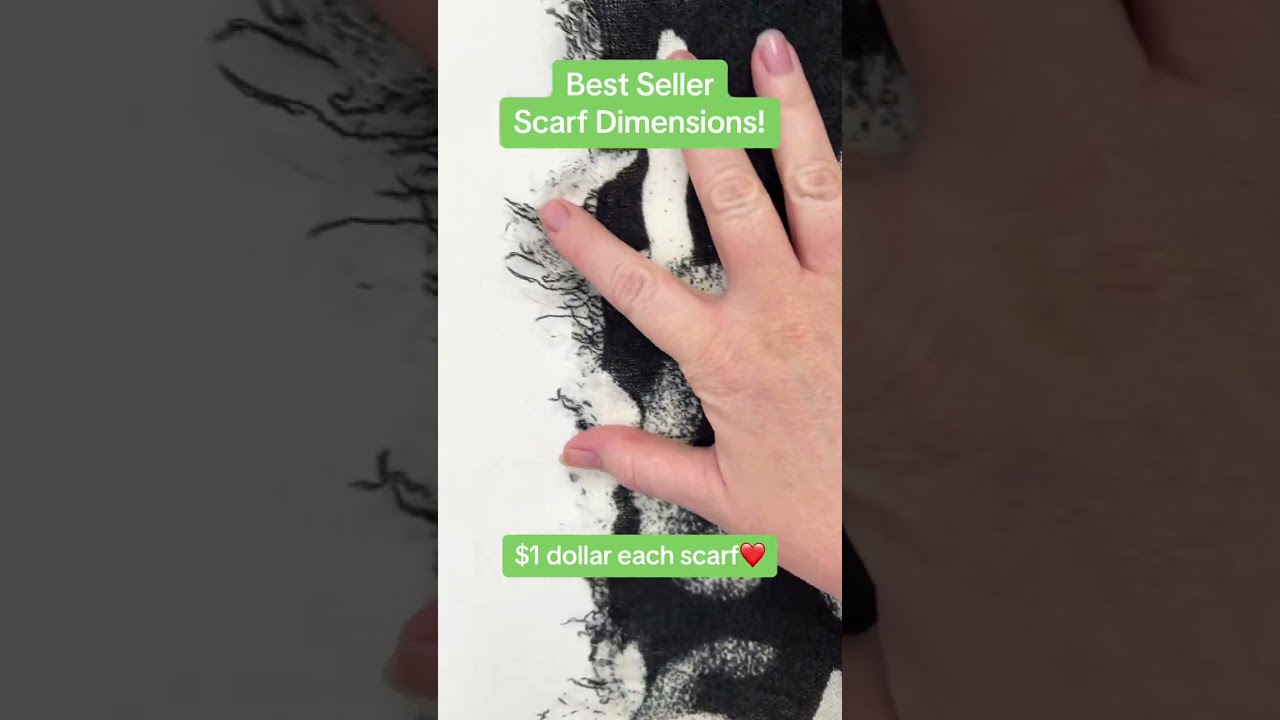 Everything about our $1 best-selling scarf dimensions! 