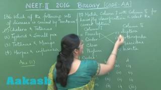 NEET-UG Phase 2 2016 - Video Solution for Biology questions 136 to 138