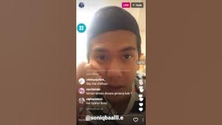 Iqbaal on live in instagram