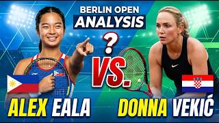 ALEX EALA STUNS DONNA VEKIĆ?! 😱 Berlin Open LIVE Match Shocks Tennis Fans!