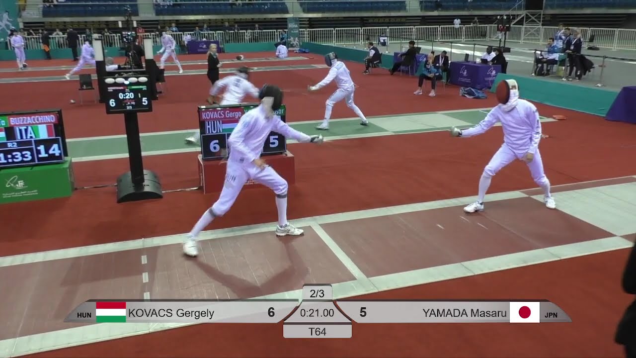 2025 387 T64 25 M E Individual Doha QAT GP RED YAMADA JPN vs KOVACS HUN