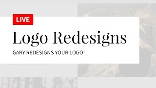 LIVE - Gary Redesigns Your Logo! (How to Redesign a Logo)