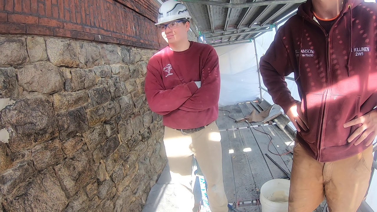 Pointing Ribbon Joint Raised Ribbon Stone Pointing w/ natural lime mortar PT 2 - YouTube