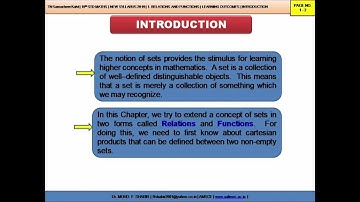 TN Samacheer Kalvi | 10th STD MATHS | NEW SYLLABUS 2019 | 1. RELATIONS AND FUNCTIONS | INTRODUCTION