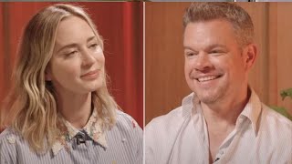 Emily Blunt and Matt Damon Hilariously Debate Over American and British Food Watch