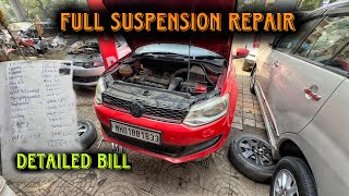 Volkswagen Polo Full Suspension, Steering and Shock Absorbers Repair | Full Detailed Bill!!