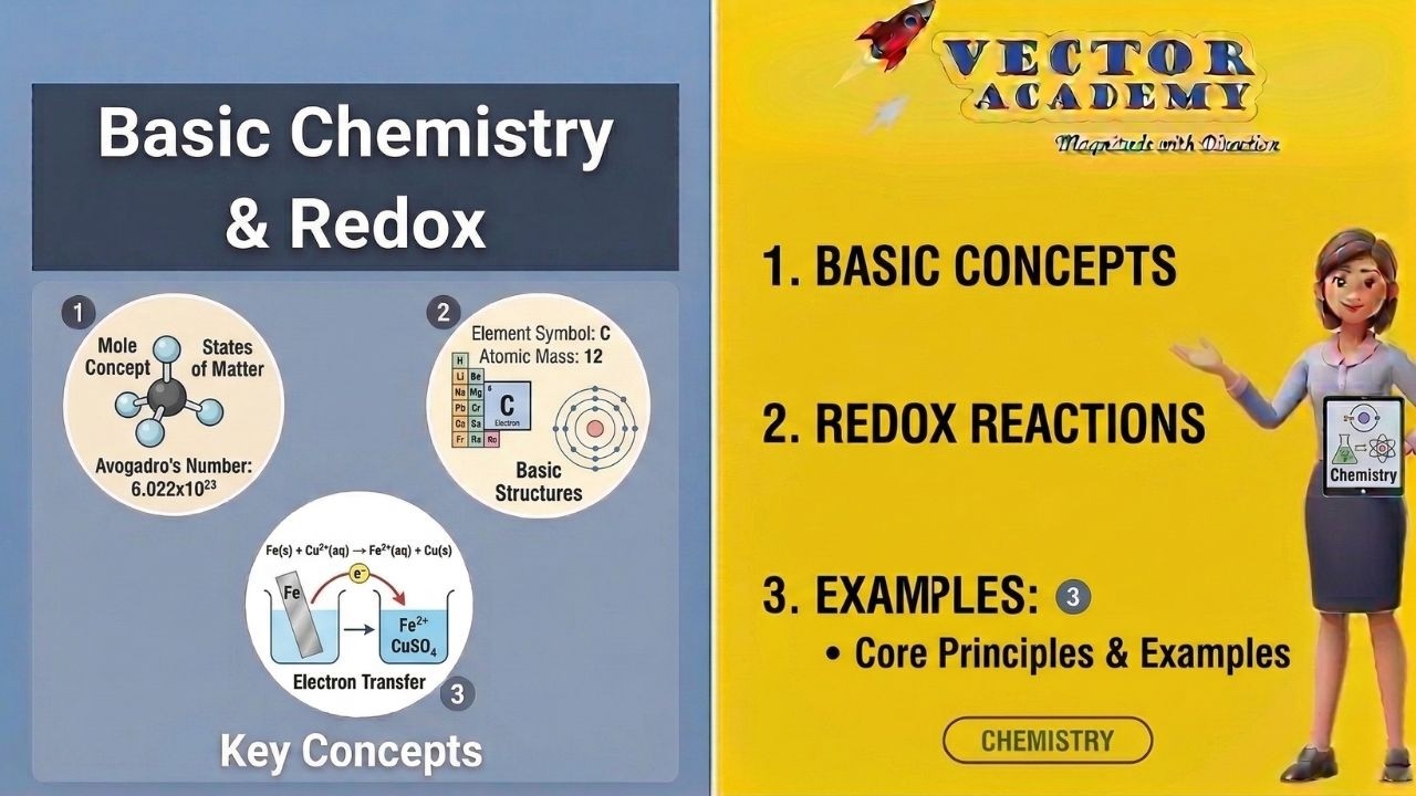 MHT-CET Session 2 | Some Basic Concepts of Chemistry + Redox Reactions | Crash Course