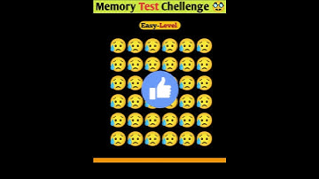 Memory Test || Find The Odd Emoji Out || Emoji Puzzle Quiz || part 4 || #shorts #quiztime