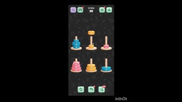 tower of Hanoi sort level 29 || games solution || popular games || puzzle games