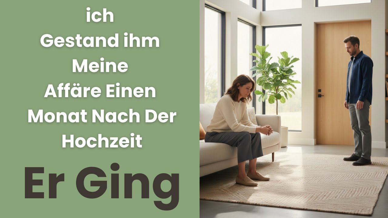 Ich gestand ihm meine Affäre einen Monat nach der Hochzeit – er ging