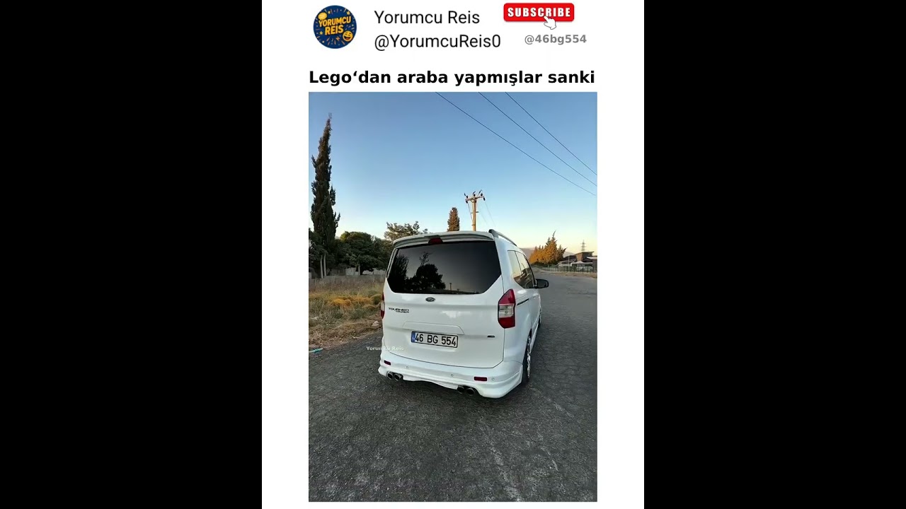 Lego‘dan araba yapmışlar sanki