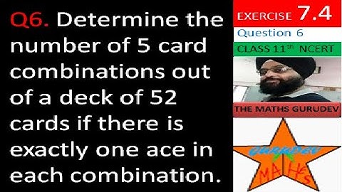 Exercise 7.4, Question 6, Permutations and Combinations, ex7.4 q6, q6 ex7.4, kramchy aur sanchy,