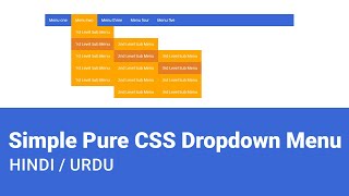Simple Pure CSS Dropdown Menu