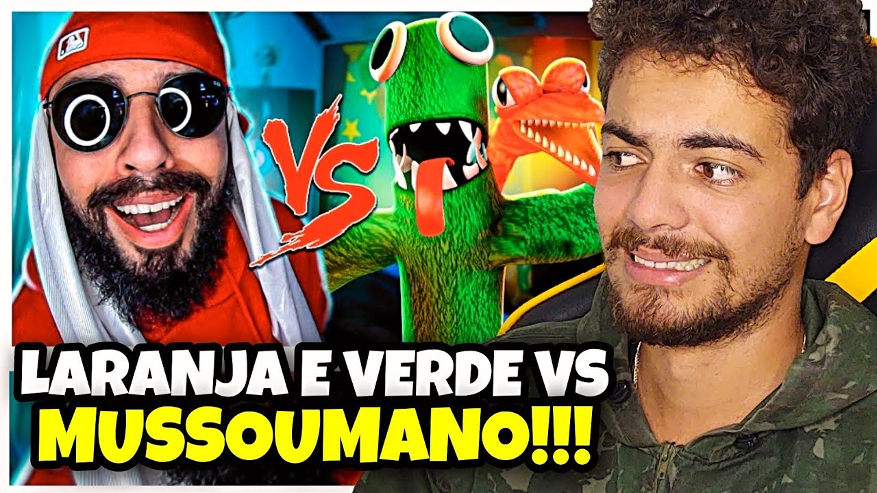 Roxo do Roblox (Rainbow Friends) Vs. Mussoumano - Batalha com