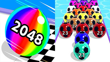 Ball Run 2048 VS Marble Run 3D - All Levels Gameplay Android iOS Ep 1