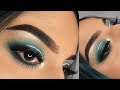 Teal Glitter Liner Tutorial | Alexandra Leyva